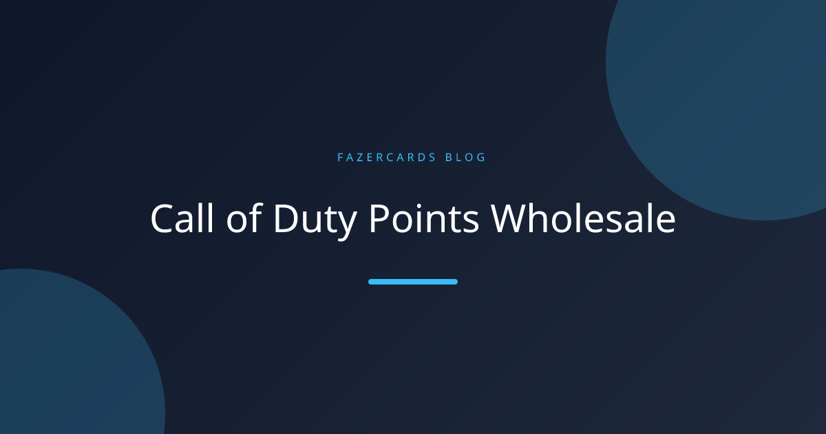Call of Duty Points Wholesale